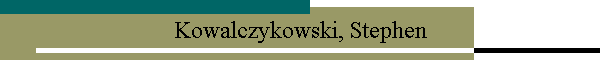 Kowalczykowski, Stephen